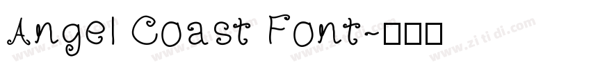 Angel Coast Font字体转换